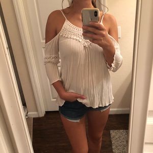 Lace Cold Shoulder Top
